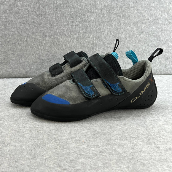 ClimbX Shoes - ClimbX Rave Strap Climbing Training Shoe Gray - Women Size 7
